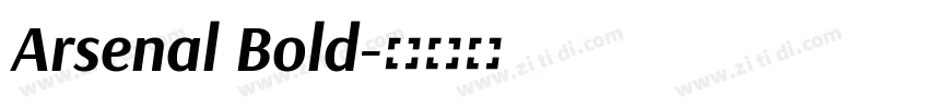 Arsenal Bold字体转换